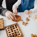 Father and Daughter Playing on the Table