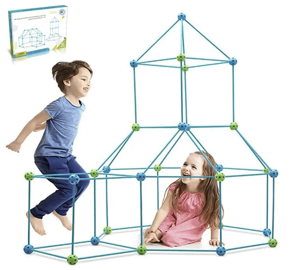 140 Pcs Kids Fort Building Kits