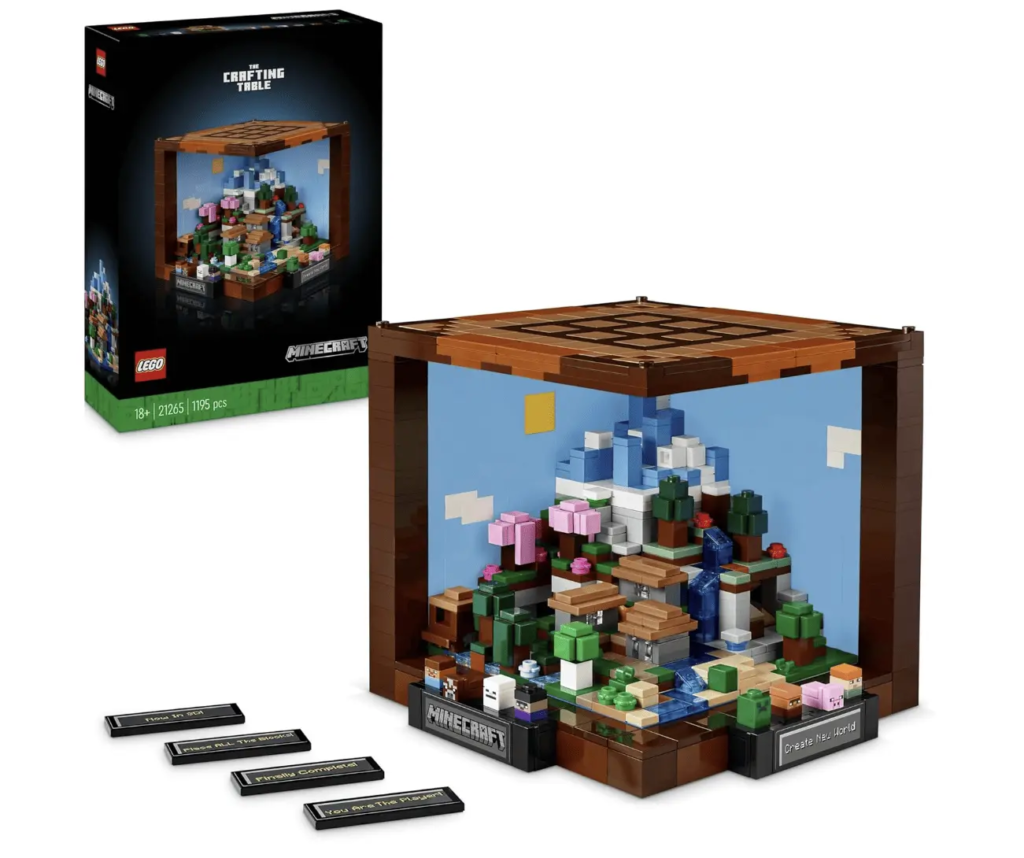 LEGO Minecraft L’établi - Set de Construction en Briques Inspiré du Jeu Vidéo