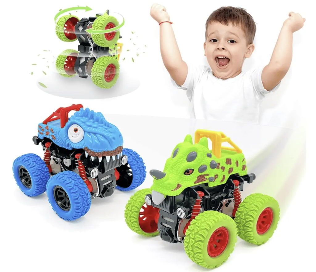 Voiture Jouet Lot de 2 Monster Truck Dinosaure