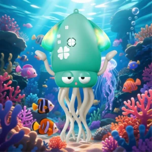 KJIXYUNG Jouet Pieuvre dansante et Rampante avec lumières LED