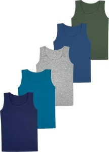 LOREZA ® 5 sous-vêtements Débardeur en Coton Basics