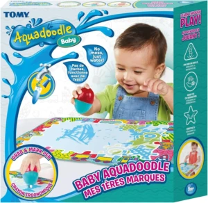 TOMY AquaDoodle Mes 1ères marques - Tapis de Dessin à l'eau pour Bébé,