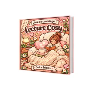 Livre de coloriage Lecture Cozy